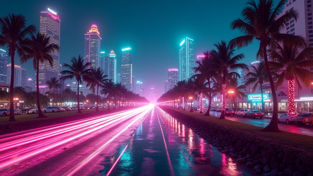A split-screen Vice City scene suggesting many players in one world